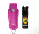 GUARD DOG SECURITY SOFT CASE PEPPER SPRAY WITH SOFT LEATHER CASE | 0.5 OZ KEYCHAIN READY