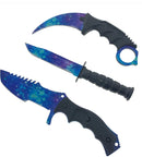 Falcon 3 PCS Galaxy Set. Tactical Knives & Karambit