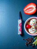 Vanilla Ice Cream with Sprinkles  OTF Knife Small Size