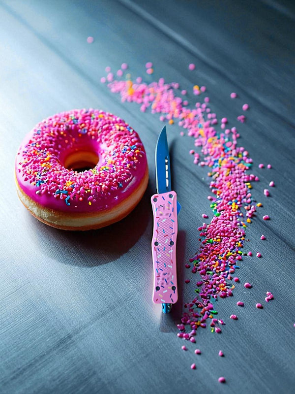 Donut with Sprinkles OTF Knife Small size