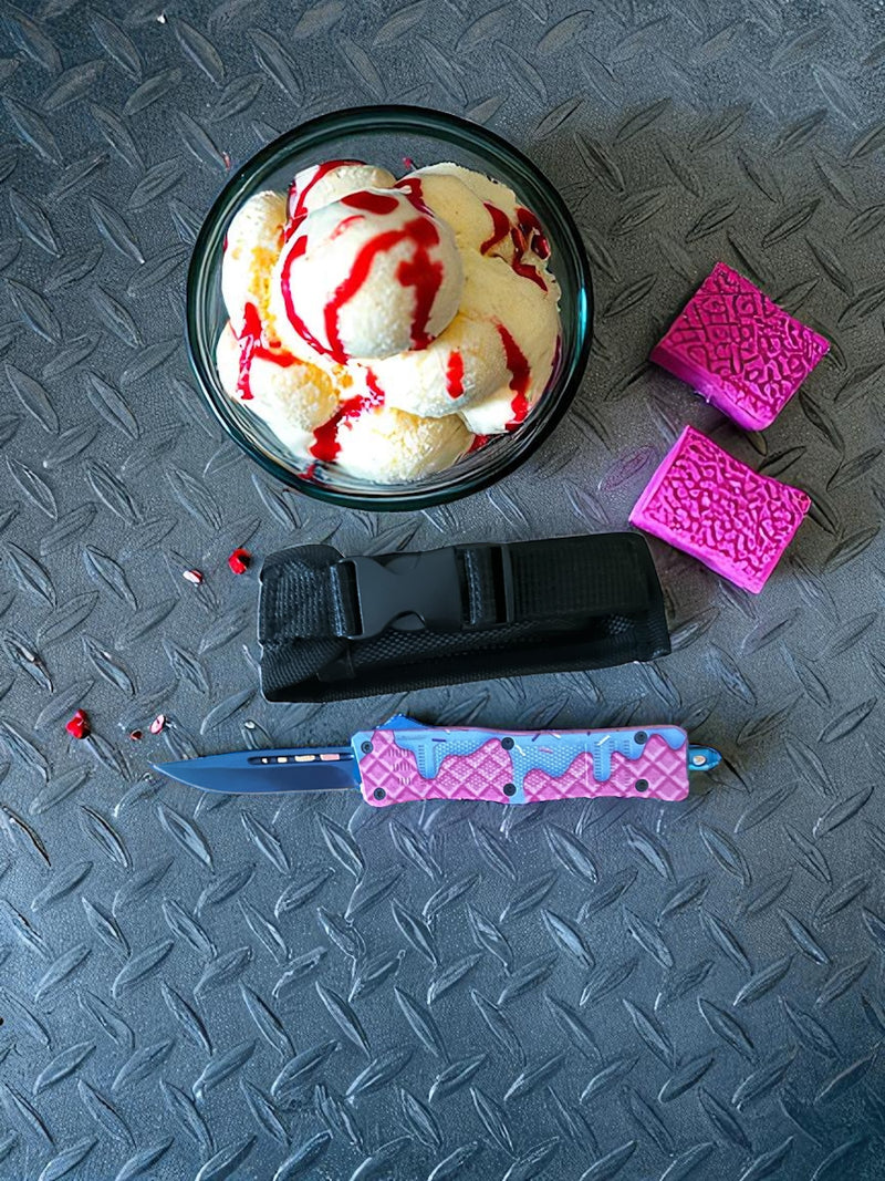 Delicious Waffle OTF Knife Small Size