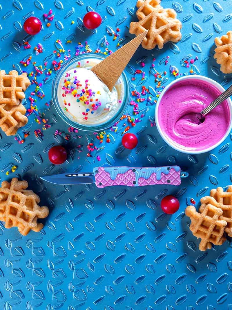 Delicious Waffle OTF Knife Small Size
