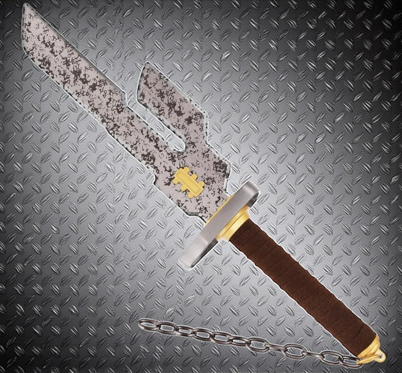 12” Stainless Steel Fantasy Sword with Chain