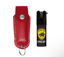 GUARD DOG SECURITY SOFT CASE PEPPER SPRAY WITH SOFT LEATHER CASE | 0.5 OZ KEYCHAIN READY