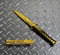 Falcon 9" Overall Metal Spring Assisted Knife With Gold Coating
