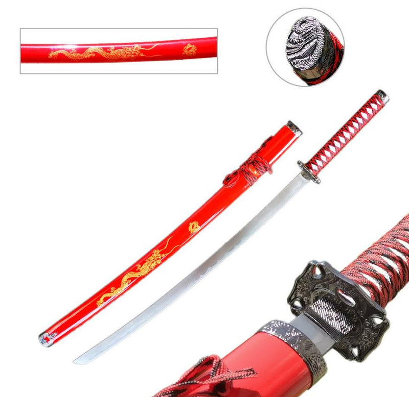 Red Samurai Sword Katana